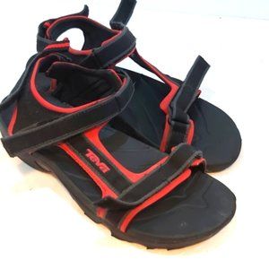 TEVA | Women's Sandals Black Red Size 6